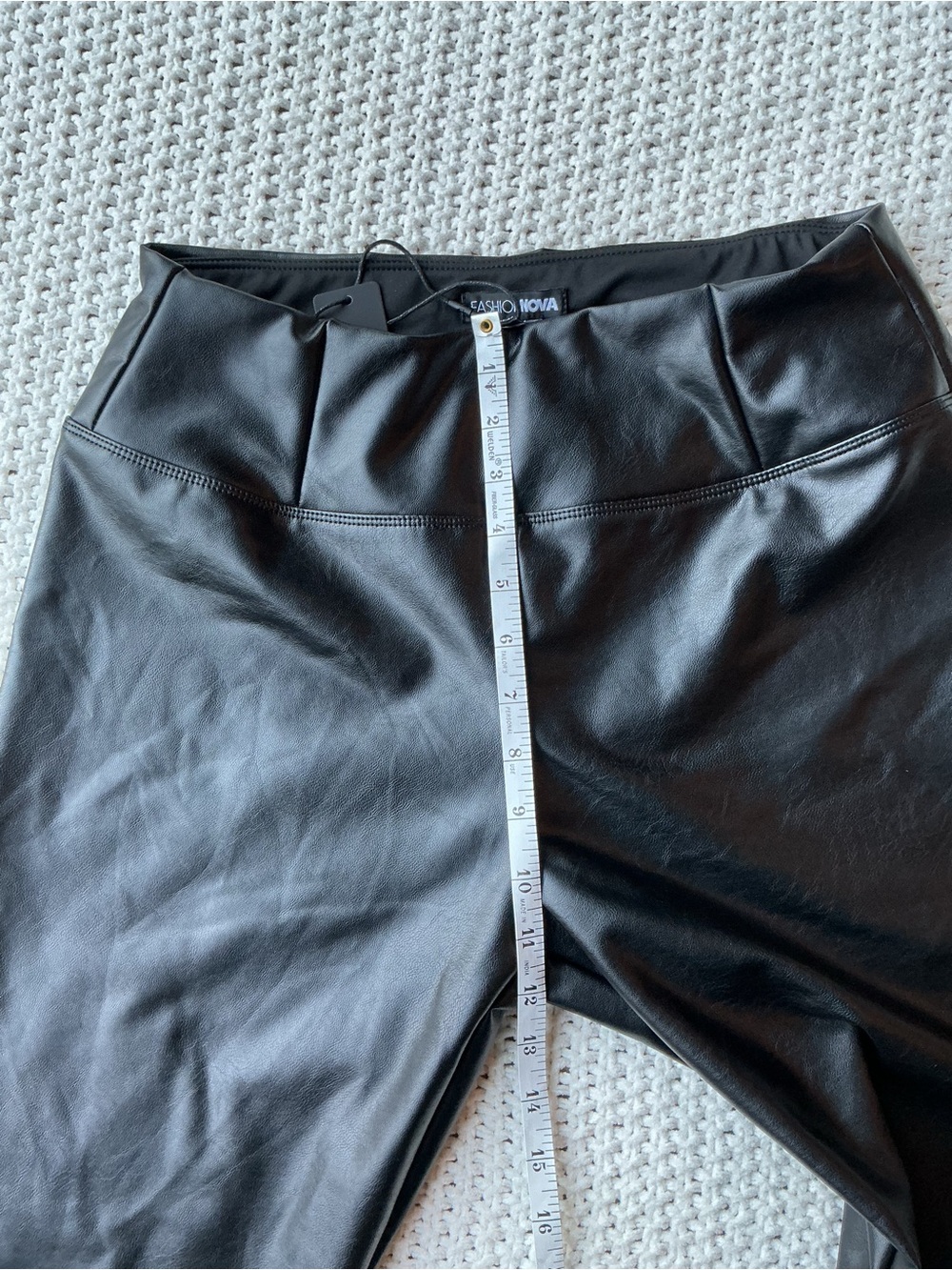 Fashion Nova Faux Leather Jeans - Black / New With Tags (leggings) - Picture 6 of 8